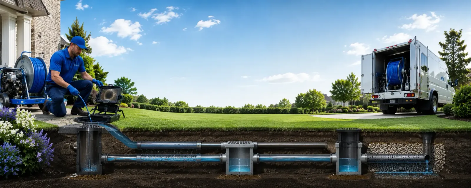Outdoor drain cleaning information for South Acworth, NH